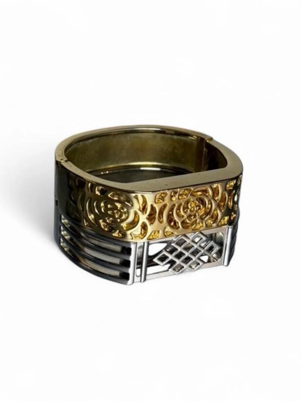 Set of Two Fitbit-Compatible bracelets - Gold & Silver